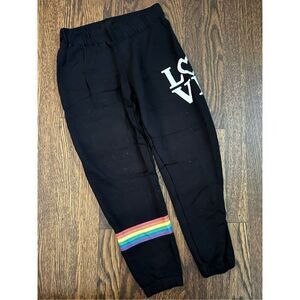 Flowers by Zoe Girls S (7/8) Rainbow Striped Leggings